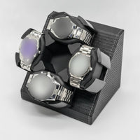 Automatic Watch Winder Braided Watch Winder with Four Holders Space-Saving