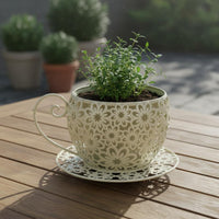 Coffee Mug Planter Hollowed Through Design Drinkware-Inspired Planter