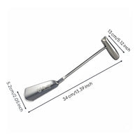 2 Pieces Stainless Steel Garden Multi-Purpose Metal Planting Scoop