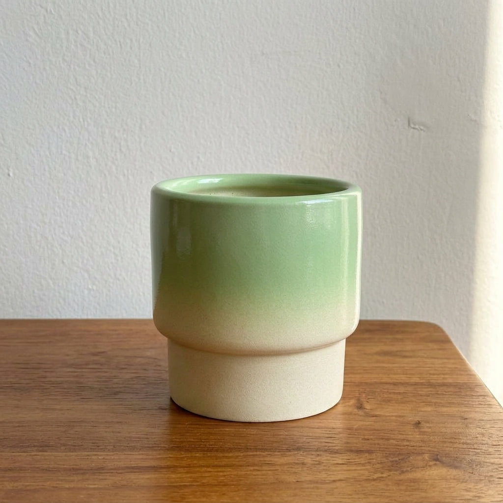 Plant Pots for Home Decor and Indoor Plants, Gradient Color Indoor Plant Pot with Saucer, Nordic Minimalist Style Flower Pots
