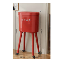 Narrow Space Trash Can Large Capacity Tall Trash Bin Easy to Use for Corner