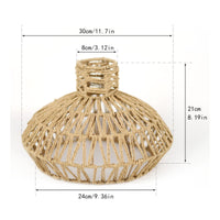 Paper Rope Hanging Light DIY Paper Rope Lampshade Hollow Design for Guesthouse