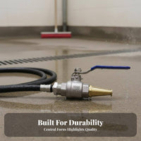 Resistant Ball Valve Water Nozzle Leak-Proof High Pressure Spray Nozzle Ergonomic Grip for Firefighting, Farm Cleaning