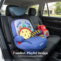 Portable High-Back Booster Foldable Design Child Car Seat Slim Profile