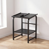 Slanted Dumbbell and Kettlebell Storage Rack Freestanding Dumbbell and Kettlebell Rack Versatile Space-Saving for Fitness Enthusiasts