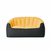 Highrear Beanless Chair Soft Fabric Cover Ergonomic Foam Lounger Fullphysique Support No Assembly Required for Students