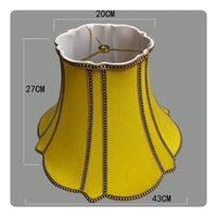 Irregular Lamp Shade Decorative Yellow Lamp Shade Replacement