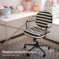 Armless Lowsupport Caster Chair Space-Saving Office Furniture Easy Assembly