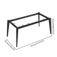 Welded Steel Table Legs Cross-Braced Square Desk Legs Furniture Part Heavy Duty Home Hardware Industrial Style