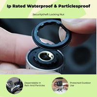 Motorcycle Tire Pressure tracking System, cordless TPMS, instant pressure and temperature alerts, waterproof, universal fit, easy installation