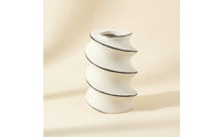 Sculptural Vase Modern Spiral Vase Matte for Living Room, Tabletop, Minimalists