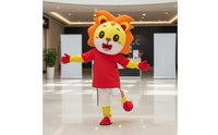 Lion Character Costume Cushioned Material Full Body Lion Outfit Eye Catching Event Attire for Parties
