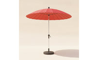 Patio Umbrella with Base Heavy Duty Market Umbrella with Weighted Base Wheeled for Garden, Backyard, Poolside