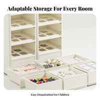 Stackable Drawer Unit Space-Saving Nursery Organizer Large Capacity for Students