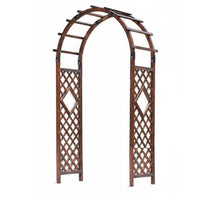 Wooden Garden Arbor Anti-Rust-Resistant Outdoor Garden Lattice Archway Weather Resistant Climbing Plant Archway for Gardeners, Yard Entryway