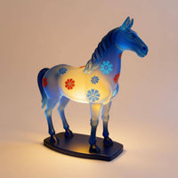 Glazed Horse Lamp Glowing House Decoration for Bedroom
