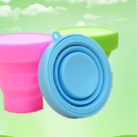 Portable Collapsible Silicone Travel Cup with Lid for Outdoor Use, 170ML