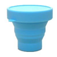 Portable Collapsible Silicone Travel Cup with Lid for Outdoor Use, 170ML