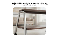 Floor TV Stand with Wheels Universal Adjustable Base TV Stand on Wheels Lockable Casters for Living Room, Bedroom, Office