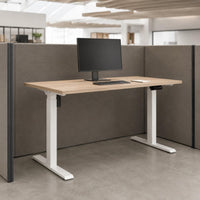 Height-Adjustable Desk Broad Base Standing Desk Flat Table Surface Furniture for Workplace