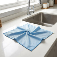 Large Microfibre Cloths for Glass, Super-Fine Microfibre Cloth and Cleaning Cloths, 30x40cm Water-Spot Resistant Sewn Border Finish