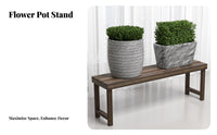 Indoor/Outdoor Use Tiered Plant Stand Long-Lasting Slatted Wooden Bench Sturdy Garden Furniture Moisture-Proof for Gardeners, Homeowners, Balcony, Outdoors, Living Room, Bedroom