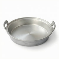 Flat Bottom Frying Pan Handmade Frying Pan with Loop Handles Easy to Clean