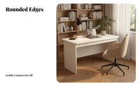 Sturdy Construction Simple Panel Leg Desk Stable Structure Computer Table Multi-Purpose Household Furniture Strong Load-Bearing for Home Office Workers, Students, Adults, Study Room, Bedroom