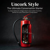 Mini Fire Extinguisher Wine Cabinet Decor, Metal