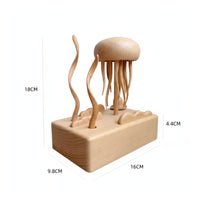 Jellyfish Figurine Minimalist Jellyfish Sculpture Decorative Aquatic Decor for Simplicity Lovers