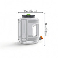 Water Storage Container with Tap Transparent Container with Spigot Portable