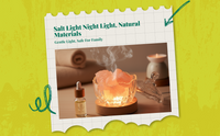 USB dimmable salt night light