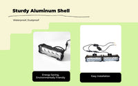 Waterproof LED grille light for off-road
