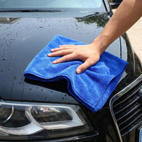 400 GSM Microfibre Cloth and Microfibre Towel, Super Absorbent Cloth for Car Washing, 30x60cm Microfibre Towel with Stitched Reinforced Edges