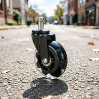 Double Wheel Casters Double Bearing Rubber Caster Wheels Floor Safe for Sofa