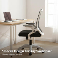 Ergonomic Task Chair Latex Seat Pad Mesh Spine Rolling Chair Adjustable Height Lumbar Support for Students, Study Room