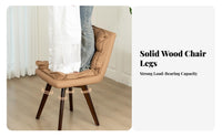 Upholstered Swivel Chair Multifunctional Vanity Stool Soft & Comfortable