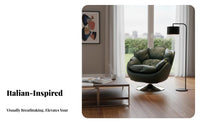 Rotating Barrel Chair Pillow-softLike Comfort Rotating Chair and Ottoman Set Sturdy Duty Includes Footrest for Adults