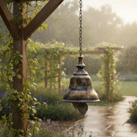 Vintage Hanging Bells Easy to Hang Garden Wind Bell for Patio, Farmhouse