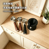 黑色螺旋咖啡压粉座 51/54/58mm 通用 家用商用咖啡机手柄支撑架