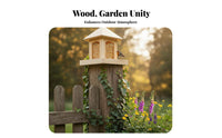 Automatic Dispensing Hanging Gazebo Feeder Weather Resistant Bird Feeding Station Weatherproof Seed Dispenser Easy to Fill for Nature Lovers, Gardeners, Homeowners, Outdoor, Outdoors, Yard, Patio