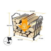 Firewood Storage Rack Stable Firewood Rack Easy to Move for Camping