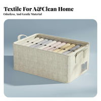 Foldable textile Storage container dirtresistant Foldable textile Container Visible clear panel