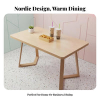 Canteen Dining Unit Nordic Design Cafe Table and Chairs Economical Modern Design for School Administrators, Bistro, Eatery
