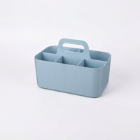 Desk Storage Organizer with Compartments, Desktop Box with Portable Handle for Home Office, Makeup for Students