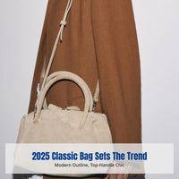 2025 Fall Winter Suede Underarm Bag, Classic Bowling Tote, Large Capacity, Relaxed Design