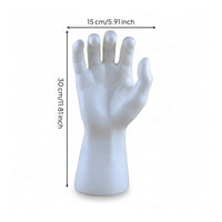 White Hand Display Stand Smooth Surface Hand-Shaped Mannequin Multi-Purpose