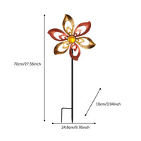 Flower Wind Faceted Center Outdoor Decor Easy to Assemble for Lawn