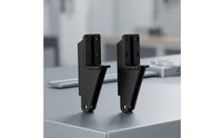 2 Pieces Replacement Screen Door Closer Bracket Plastic Door Closer Mounting Bracket Angled Hardware Reliable for Homeowners, DIYers, Home Repair