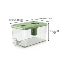 Refrigerator-Safe Fridge Drink Dispenser BPABPA-Exempt Beverage Dispenser with Tap Food-Grade Pitcher with Spigot Clear for Tabletop, Party